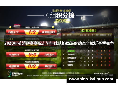 2023年英超联赛赛况走势与球队格局深度动态全解析赛季竞争